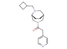 (1R*,5R*)-6-(cyclobutylmethyl)-3-(4-pyridinylacetyl)-3,6-diazabicyclo[3.2.2]nonane
