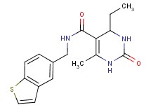 N-(1-benzothien-5-ylmethyl)-4-ethyl-6-methyl-2-oxo-1,2,3,4-tetrahydropyrimidine-5-carboxamide