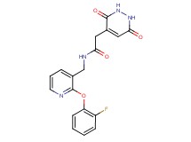 2-(3,6-dioxo-1,2,3,6-tetrahydropyridazin-4-yl)-N-{[2-(2-fluorophenoxy)pyridin-3-yl]methyl}acetamide