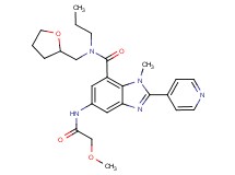 5-[(methoxyacetyl)amino]-1-methyl-N-propyl-2-(4-pyridinyl)-N-(tetrahydro-2-furanylmethyl)-1H-benzimidazole-7-carboxamide