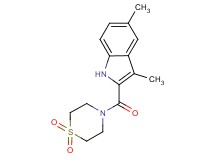 2-[(1,1-dioxidothiomorpholin-4-yl)carbonyl]-3,5-dimethyl-1H-indole