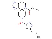5-propionyl-1'-[(3-propyl-1H-pyrazol-5-yl)carbonyl]-1,5,6,7-tetrahydrospiro[imidazo[4,5-c]pyridine-4,4'-piperidine]