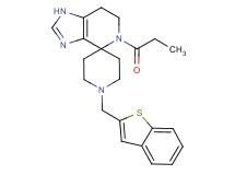 1'-(1-benzothien-2-ylmethyl)-5-propionyl-1,5,6,7-tetrahydrospiro[imidazo[4,5-c]pyridine-4,4'-piperidine]
