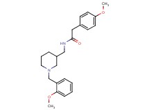 N-{[1-(2-methoxybenzyl)-3-piperidinyl]methyl}-2-(4-methoxyphenyl)acetamide