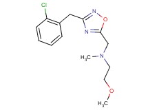 N-{[3-(2-chlorobenzyl)-1,2,4-oxadiazol-5-yl]methyl}-2-methoxy-N-methylethanamine
