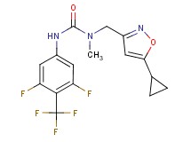 N-[(5-cyclopropylisoxazol-3-yl)methyl]-N'-[3,5-difluoro-4-(trifluoromethyl)phenyl]-N-methylurea