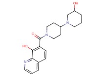 1'-[(8-hydroxy-7-quinolinyl)carbonyl]-1,4'-bipiperidin-3-ol