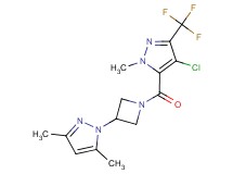 4-chloro-5-{[3-(3,5-dimethyl-1H-pyrazol-1-yl)azetidin-1-yl]carbonyl}-1-methyl-3-(trifluoromethyl)-1H-pyrazole