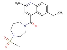 6-ethyl-2-methyl-4-{[4-(methylsulfonyl)-1,4-diazepan-1-yl]carbonyl}quinoline