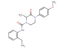 N-(2-ethylphenyl)-4-(4-methoxyphenyl)-2-methyl-3-oxo-1-piperazinecarboxamide