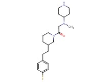 N-(2-{3-[2-(4-fluorophenyl)ethyl]-1-piperidinyl}-2-oxoethyl)-N-methyl-4-piperidinamine dihydrochloride