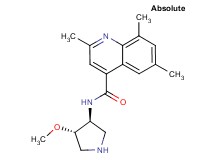 N-[(3S,4S)-4-methoxy-3-pyrrolidinyl]-2,6,8-trimethyl-4-quinolinecarboxamide