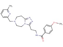 4-methoxy-N-(2-{7-[(6-methyl-2-pyridinyl)methyl]-6,7,8,9-tetrahydro-5H-[1,2,4]triazolo[4,3-d][1,4]diazepin-3-yl}ethyl)benzamide