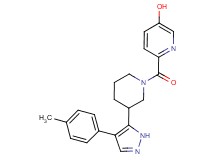 6-({3-[4-(4-methylphenyl)-1H-pyrazol-5-yl]piperidin-1-yl}carbonyl)pyridin-3-ol