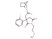 3-[2-(2-azabicyclo[2.2.1]hept-2-yl)-2-oxoethyl]-3-(2-fluorophenyl)-1-(2-methoxyethyl)-2,5-pyrrolidinedione