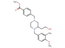 methyl 4-{[3-(2-hydroxyethyl)-4-(4-methoxy-3-methylbenzyl)-1-piperazinyl]methyl}benzoate
