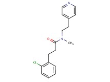 3-(2-chlorophenyl)-N-methyl-N-(2-pyridin-4-ylethyl)propanamide