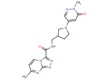 7-methyl-N-{[1-(1-methyl-6-oxo-1,6-dihydro-4-pyridazinyl)-3-pyrrolidinyl]methyl}[1,2,4]triazolo[4,3-a]pyrimidine-3-carboxamide