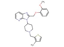 2-[(2-methoxyphenoxy)methyl]-3-{1-[(3-methyl-2-thienyl)methyl]-4-piperidinyl}-3H-imidazo[4,5-b]pyridine