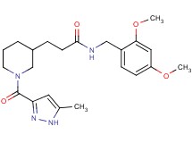 N-(2,4-dimethoxybenzyl)-3-{1-[(5-methyl-1H-pyrazol-3-yl)carbonyl]-3-piperidinyl}propanamide