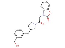 3-(2-{3-[3-(hydroxymethyl)benzyl]pyrrolidin-1-yl}-2-oxoethyl)-1,3-benzoxazol-2(3H)-one