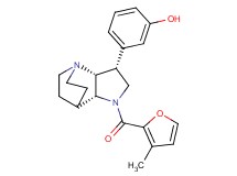 3-[(3R*,3aR*,7aR*)-1-(3-methyl-2-furoyl)octahydro-4,7-ethanopyrrolo[3,2-b]pyridin-3-yl]phenol