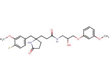 3-[2-(4-fluoro-3-methoxybenzyl)-5-oxo-2-pyrrolidinyl]-N-[2-hydroxy-3-(3-methoxyphenoxy)propyl]propanamide