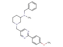 N-benzyl-1-{[2-(4-methoxyphenyl)-5-pyrimidinyl]methyl}-N-methyl-3-piperidinamine