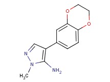 4-(2,3-dihydro-1,4-benzodioxin-6-yl)-1-methyl-1H-pyrazol-5-amine