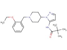 N-{1-[1-(2-ethoxybenzyl)-4-piperidinyl]-1H-pyrazol-5-yl}-2,2-dimethylpropanamide