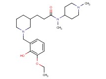 3-[1-(3-ethoxy-2-hydroxybenzyl)-3-piperidinyl]-N-methyl-N-(1-methyl-4-piperidinyl)propanamide
