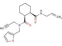 (1S*,2R*)-N'-allyl-N-(2-furylmethyl)-N-prop-2-yn-1-ylcyclohexane-1,2-dicarboxamide