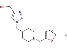 [1-({1-[(5-methyl-2-furyl)methyl]-4-piperidinyl}methyl)-1H-1,2,3-triazol-4-yl]methanol