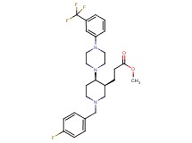 methyl 3-((3S*,4R*)-1-(4-fluorobenzyl)-4-{4-[3-(trifluoromethyl)phenyl]-1-piperazinyl}-3-piperidinyl)propanoate