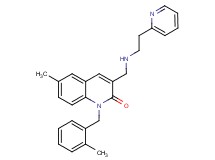 6-methyl-1-(2-methylbenzyl)-3-({[2-(2-pyridinyl)ethyl]amino}methyl)-2(1H)-quinolinone