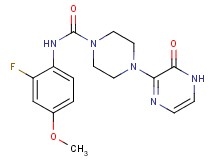 N-(2-fluoro-4-methoxyphenyl)-4-(3-oxo-3,4-dihydropyrazin-2-yl)piperazine-1-carboxamide