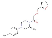 2-methyl-4-(4-methylphenyl)-1-[(tetrahydro-2-furanylmethoxy)acetyl]piperazine trifluoroacetate