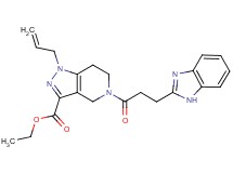 ethyl 1-allyl-5-[3-(1H-benzimidazol-2-yl)propanoyl]-4,5,6,7-tetrahydro-1H-pyrazolo[4,3-c]pyridine-3-carboxylate