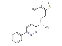 N-methyl-N-[2-(4-methyl-1,3-thiazol-5-yl)ethyl]-6-phenyl-3-pyridazinamine