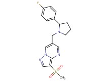 6-{[2-(4-fluorophenyl)-1-pyrrolidinyl]methyl}-3-(methylsulfonyl)pyrazolo[1,5-a]pyrimidine