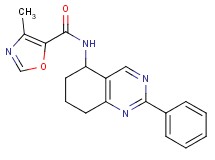 4-methyl-N-(2-phenyl-5,6,7,8-tetrahydro-5-quinazolinyl)-1,3-oxazole-5-carboxamide