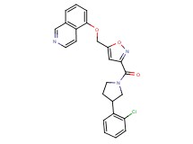 5-[(3-{[3-(2-chlorophenyl)-1-pyrrolidinyl]carbonyl}-5-isoxazolyl)methoxy]isoquinoline