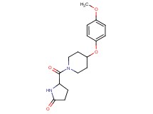5-{[4-(4-methoxyphenoxy)-1-piperidinyl]carbonyl}-2-pyrrolidinone