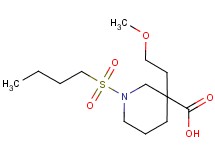 1-(butylsulfonyl)-3-(2-methoxyethyl)-3-piperidinecarboxylic acid