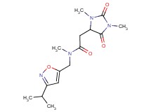 2-(1,3-dimethyl-2,5-dioxo-4-imidazolidinyl)-N-[(3-isopropyl-5-isoxazolyl)methyl]-N-methylacetamide