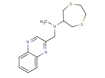1,4-dithiepan-6-yl(methyl)(2-quinoxalinylmethyl)amine