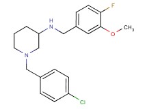 1-(4-chlorobenzyl)-N-(4-fluoro-3-methoxybenzyl)-3-piperidinamine