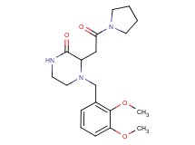 4-(2,3-dimethoxybenzyl)-3-[2-oxo-2-(1-pyrrolidinyl)ethyl]-2-piperazinone