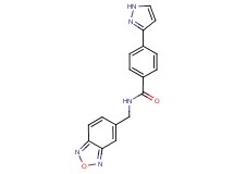 N-(2,1,3-benzoxadiazol-5-ylmethyl)-4-(1H-pyrazol-3-yl)benzamide