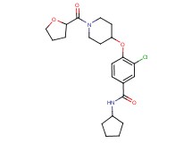 3-chloro-N-cyclopentyl-4-{[1-(tetrahydro-2-furanylcarbonyl)-4-piperidinyl]oxy}benzamide
